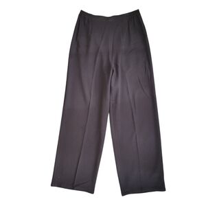 Dušan Black Lightweight Wide Wool Trousers Pants Size M